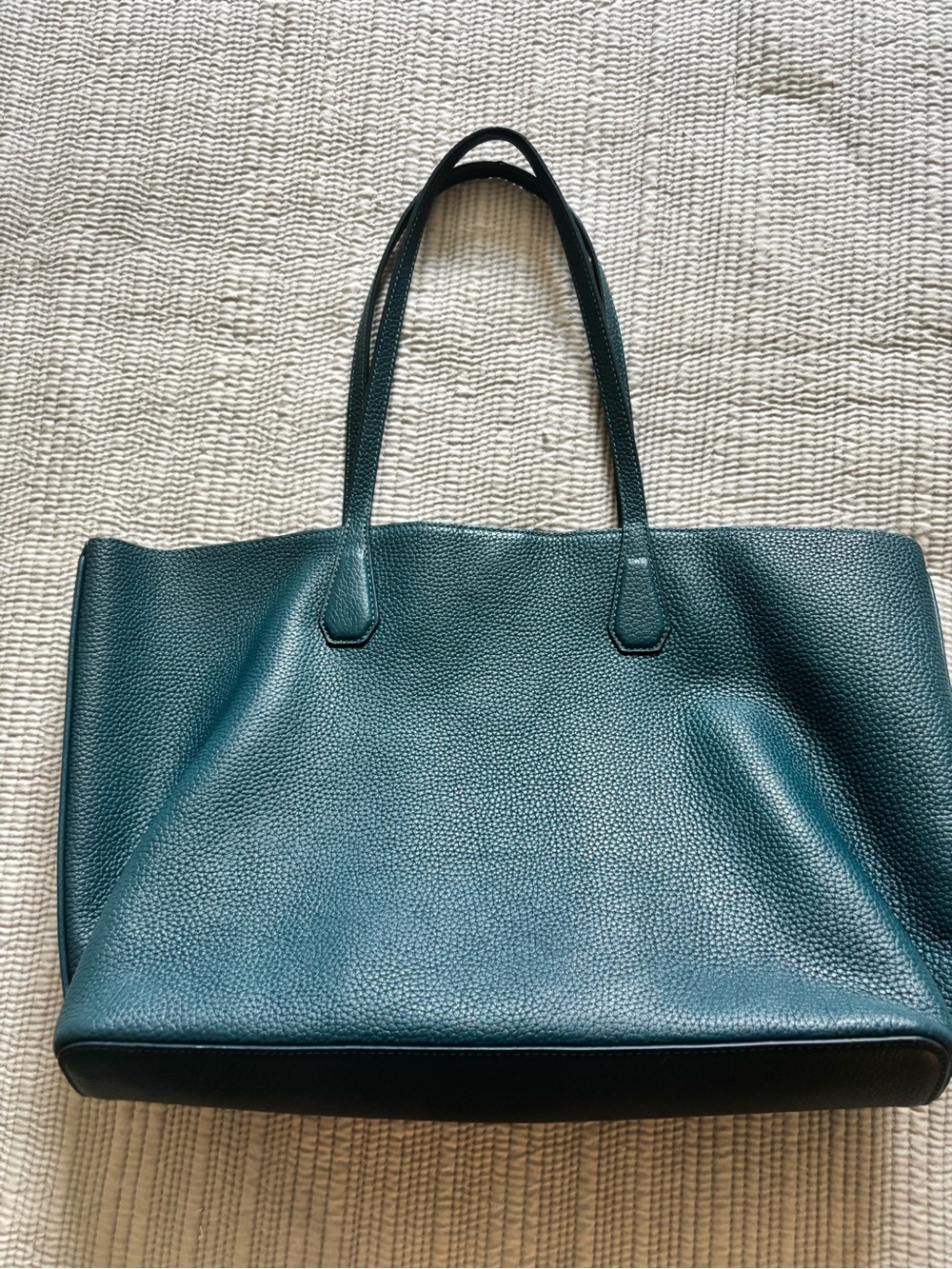 EUC Tory Burch Perry Ocean Green Teal Tote - Picture 6 of 15